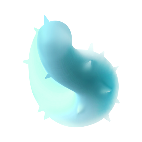 Lucidity - cyan swirl